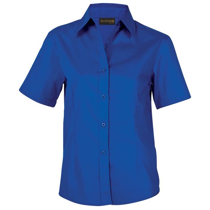 Brushed Cotton Twill Blouse Short Sleeve Ladies - Image 5