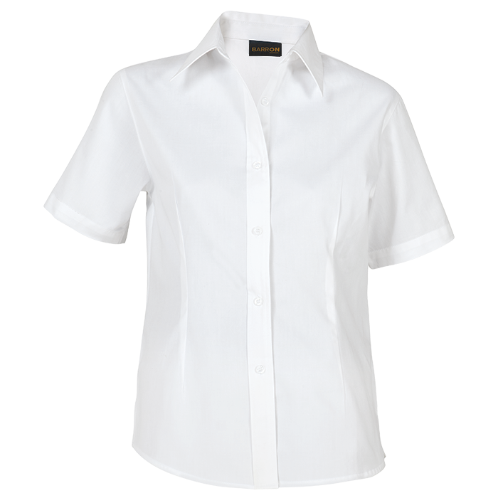 Brushed Cotton Twill Blouse Short Sleeve Ladies - Image 2