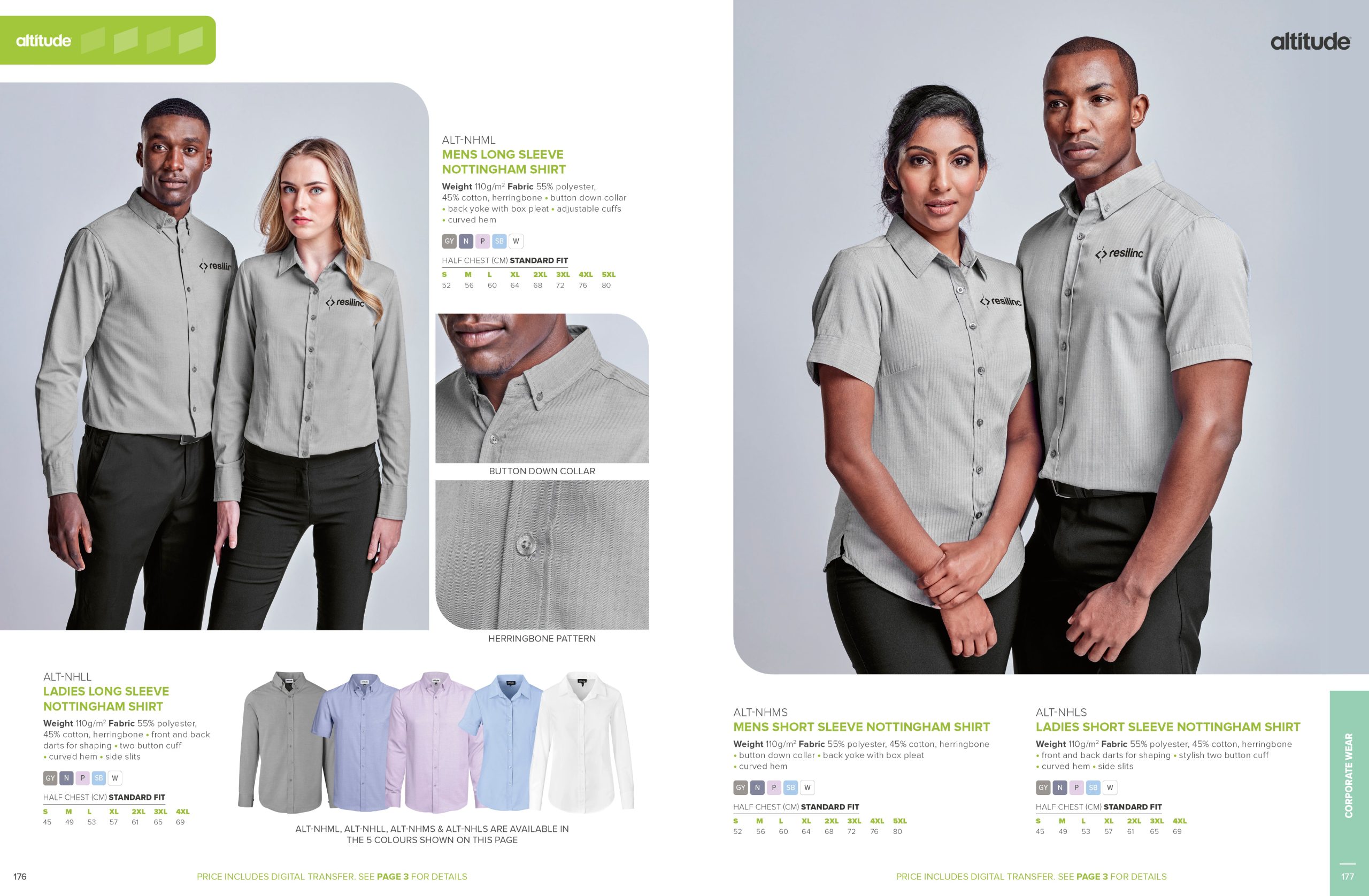 Ladies Short Sleeve Nottingham Shirt - Image 4