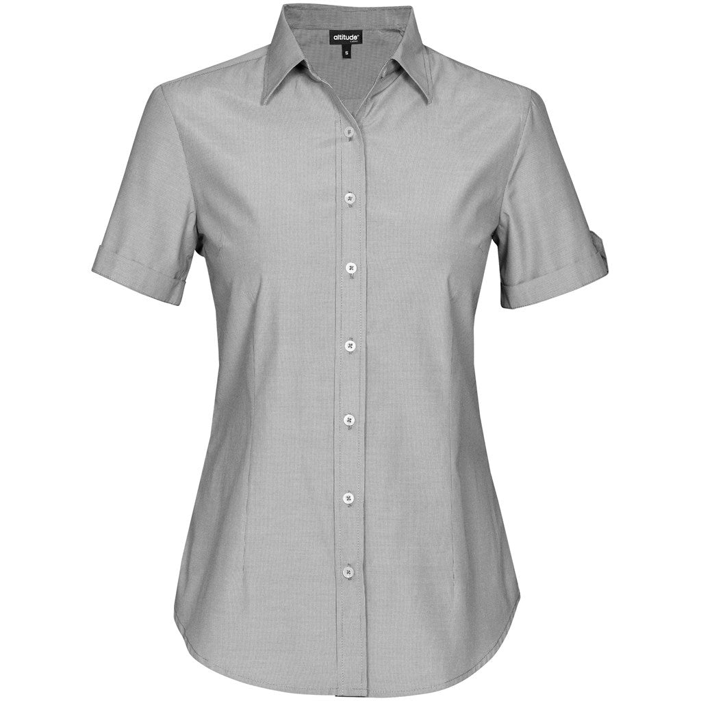 Ladies Short Sleeve Portsmouth Shirt – Black
